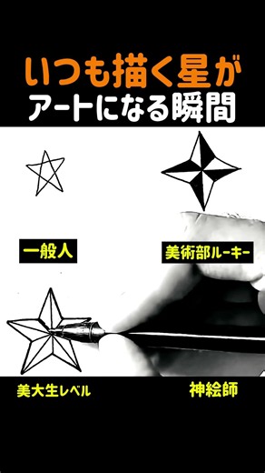 いつも描く星がアートになる瞬間