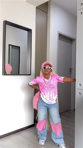 73K views · 24K reactions | Never been regular @NovaKids by @FashionNova Mini Hot Pink Champion Barbie Tshirt - Pink Mini Amor Wide Leg Jeans - Light Blue  Mini In Your Future Sneakers - Silver | Bonolo Aurora Alexis | Facebook