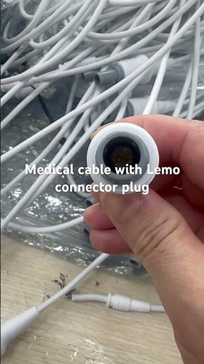 Medical cable overmolded with Lemo connector plug.16pin endoscopy