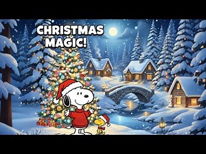 CHRISTMAS MAGIC! 🎄 Snoopy & Woodstock's Magical Holiday Ambience