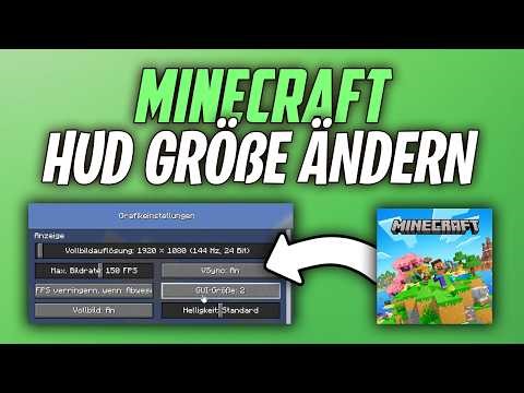 Minecraft HUD Größe ändern (GUI, Inventar & Menü) - Anleitung