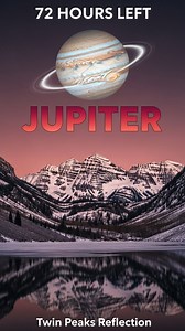 72 HOURS LEFT — Jupiter blazes above Colorado's twin peaks. Above Maroon Bells' snow-covered summits, Jupiter shines at magnitude -2.7, reflecting perfectly in the frozen surface of Maroon Lake. In 3 days, opposition makes the King of Planets visible from sunset to sunrise, dominating the winter sky above the most photographed mountains in North America. Will you brave subzero temperatures to watch Jupiter's reflection burn on alpine ice? #MaroonBells #JupiterOpposition #ColoradoMountains #72Hou