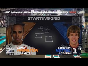 The 2010 Abu Dhabi Grand Prix Grid with Modern graphics