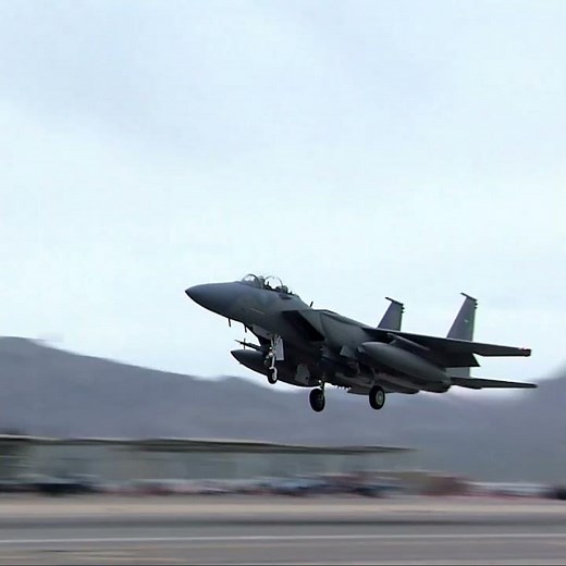 F-15 fighter jets dominating the skies #fighterjet #f15 #military