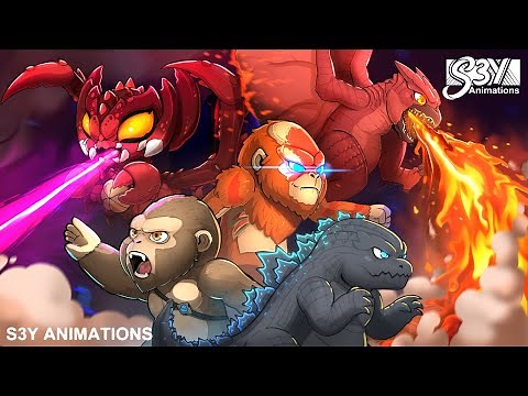 Baby Godzilla x Kong: Scar King, Destoroyah, Rodan and Mothra– Animation 22