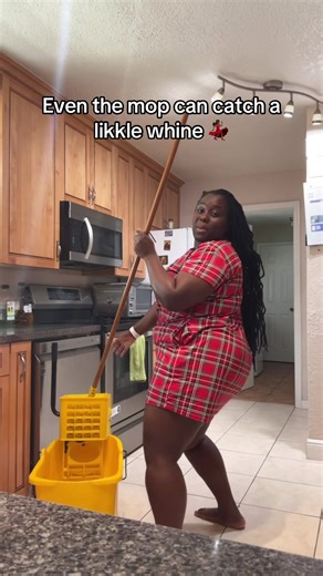 When you cleaning but can’t resist the urge to bust a whine #soca