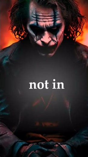 They knew they were hurting you still they kept going - Joker Speech