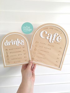 Personalised Play Cafe Menu Sign Set, Kids Cafe Sign, Kids Cafe Menu, Menu, Kids Playroom Sign, Kids Kitchen Playroom Decor Playroom Sign - Etsy Australia