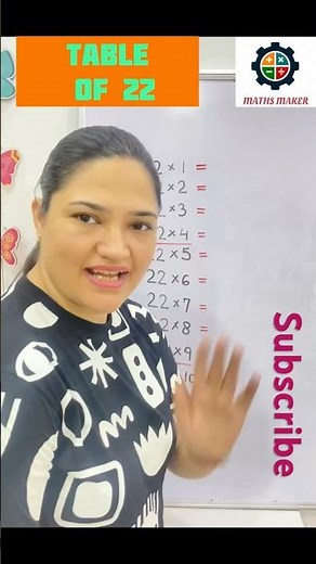 🤓Easy Trick to learn Table of 22/Multiplication Table of 22/Pahada#shortsfeed ‪@PreetCrazyVlogs‬