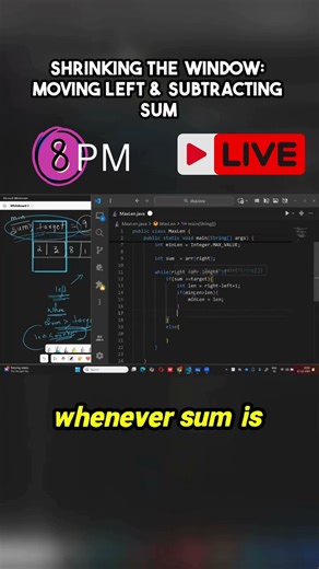 #placementpreparation #coding #dynamicprogramming #programming #java #live #8pm