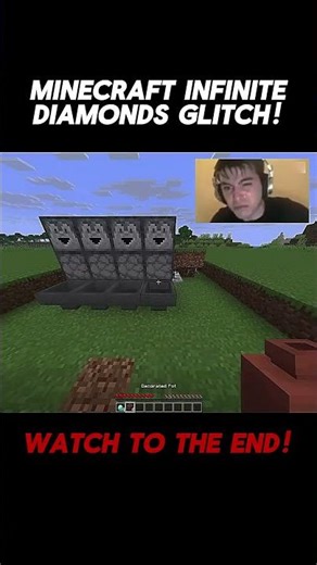 Infinite Diamonds #minecraft #tiktokeffects