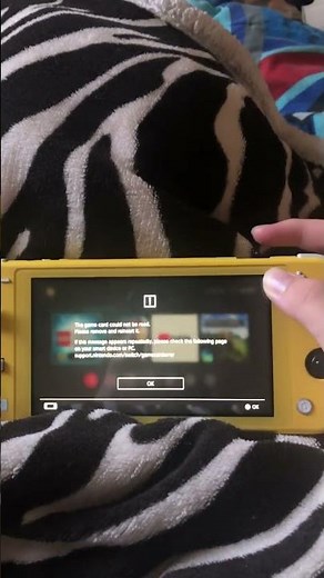 Nintendo Switch “The game card could not be read” error.
