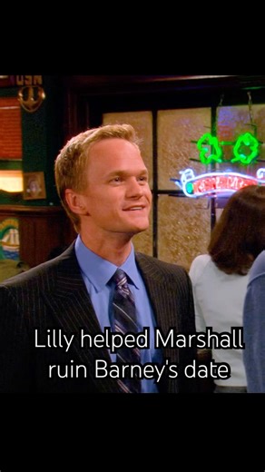 Lilly helped Marshall ruin Barney's date. #foryou #shorts #comedy #drama