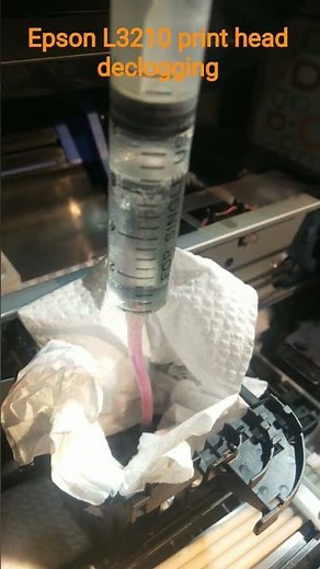 Epson L3210 Printhead cleaning w/ cleaning solution