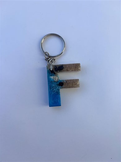 Custom Resin Letter Keychain, Personalized Handmade Resin Art Gift - Etsy