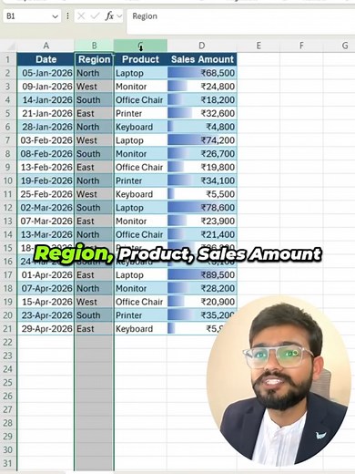 Copilot Dashboard in Excel | Excel Amazing Trick #excel #exceltips #microsoftexcel #reels #exceltricks