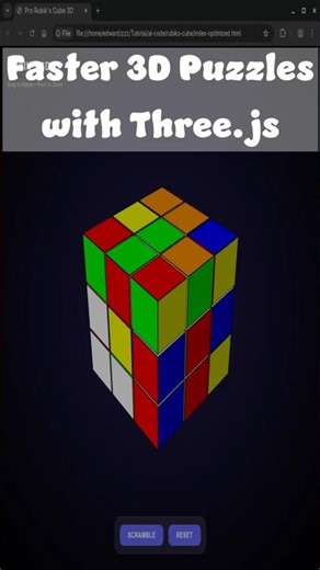 Speed Up Your WebGL Projects - Rubik's Cube Optimization