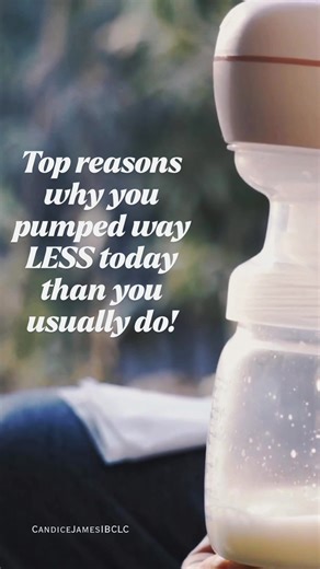 Pump amounts can vary greatly, especially if you feed baby at the breast too! And most of the time, it’s absolutely nothing worry about 🥰 Here are some of the most common reasons why your pump amount may be lower than your last, shared for curiosity purposes only. You aren’t meant to constantly be in a state of “figuring things out”.. just observe for a day or two.. deep breath.. text me if you need reassurance ❤️ Here are the most common reasons: Baby Led 👶🏽 Baby may be cluster feeding and m
