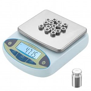 Lab Scale 5000gx0.01g High Precision Lab Analytical Balance, Accurate Scientific Laboratory Electronic Scale, Digital Jewelry Scale with Calibration Weight