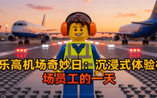 [中配]乐高机场奇妙日：沉浸式体验机场员工的一天 - BrickWorld Cities