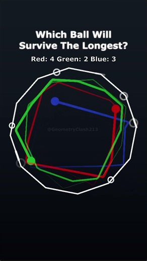 (DAY 12) Dodecagon vs. 3 Balls #simulation #physics #programming #satisfying #code