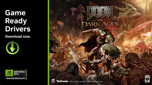 NVIDIA GeForce Driver for DOOM: The Dark Ages Out Now