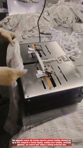 Innovative Automatic Trouser Clip Machine System: Best Fast Garment Bundle Securing