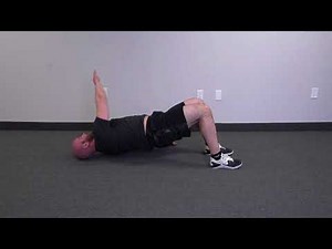Supine Bridge With Reach