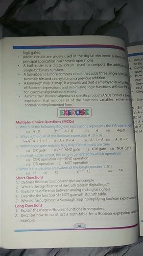 Computer Class 9 | Chapter 3 | MCQS | New Book