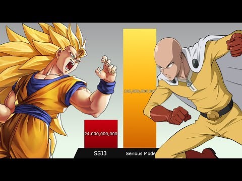 Goku vs Saitama POWER LEVELS 🔥🔥🔥🔥🔥🔥