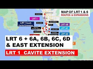 LRT 6 + 6A, 6B, 6C, 6D & East Expansion with update on LRT 1 Cavite Extension