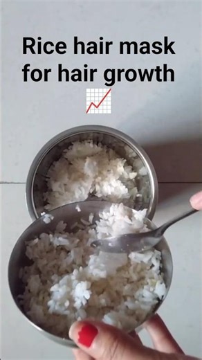 "10 Min Rice Hair Mask for Mirror-Shine, Silky & Super Smooth Hair ✨🍚" #hairgrowth