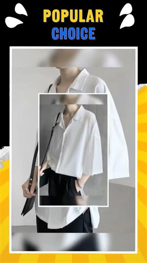 Men's Button Up 3/4 Sleeve Shirt