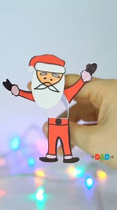 96K views · 345 reactions | Who's ready to dance with Santa? Follow me TheDadLab for more festive DIYs ✨Ever crafted a dancing Santa from paper? It's such a simple and creative project! #christmascrafts #christmasdiy #diycrafts #kidcraft #christmascraft | TheDadLab | Facebook