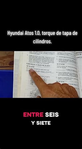 Hyundai Atos 1.0 with cylinder head torque. #hyundai #atos