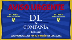 Aviso URGENTE de Doña Lucha. #DLYCompañia Este martes 8:30 PM, por El 5 | Canal 5