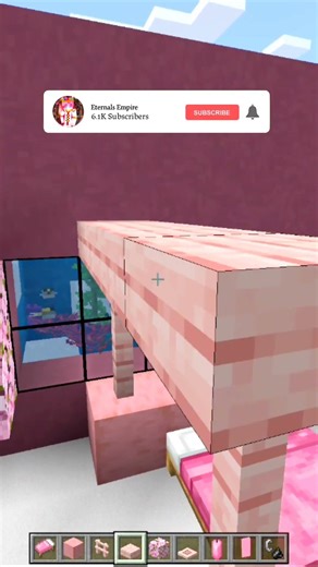 Minecraft Pink Bed 😊 #shortsfeed #minecraft #gaming