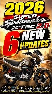 2026 Hero Super Splendor XTEC 2.0 Launched 🔥| New Features, Mileage & Price | #shorts #short #viral