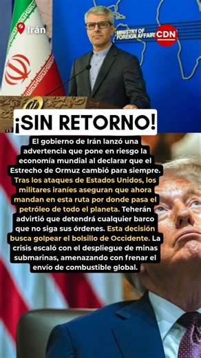 Irán toma el Control Total del Estrecho de Ormuz #shorts