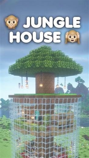Minecraft Jungle House 🐒 #shorts
