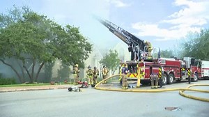 House catches on fire after lightning strike