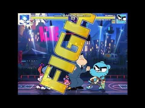 Mugen Buster Bunny & Babs Bunny & Sweetie Bird vs Gumball & Plankton & Stan Smith