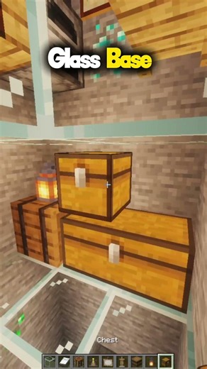 Best Glass🔍 Base in Minecraft!