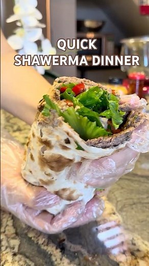 The Ultimate Homemade Beef Shawarma Wrap!