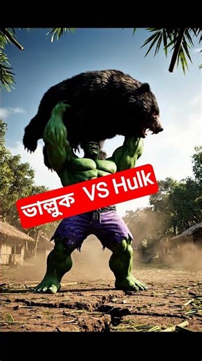 hulk এর গ্রামে ভাল্লুক ঢুকে পড়ে। তারপর যখন ভাল্লুক কে বারবিকিউ বানায় #shorts