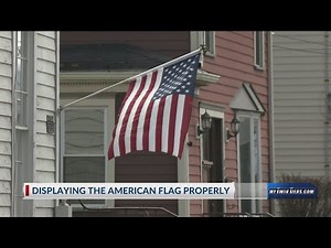 How to properly display the American flag