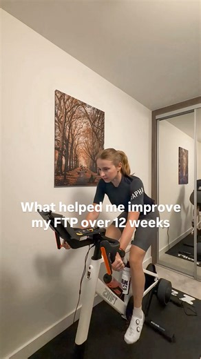 Ana | Ironman Training 🏊🏻‍♀️🚴🏼‍♀️🏃🏼‍♀️ on Instagram: "What helped me improve my FTP over 12 weeks 🚴🏼‍♀️⚡️ Around 12 weeks ago my FTP was sitting at ~120 watts. Four weeks ago, I tested again and hit 151 watts - my biggest jump so far 🙌🏻 I followed a 12-week FTP Builder plan from @myprocoach_ and followed it on @gozwift which included 5 sessions a week, alternating between: - M.A.P. (Max Aerobic Power) efforts - Sweet spot intervals - Longer aerobic rides The things that helped me the m
