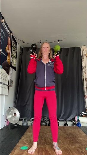 Bottoms up kettlebell squat variations