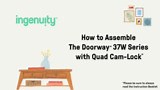 INGENUITY The Doorway 37W Series Pet and Baby Gate with Quad Cam Lock, Pressure or Hardware Mounted, Auto Close Door, 28 in. Tall 27144