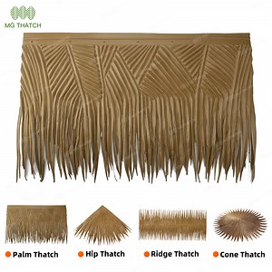 [Hot Item] Artificial Tiki Hut Thathc Roof Synthetic Mexican Palm Thatch Panel